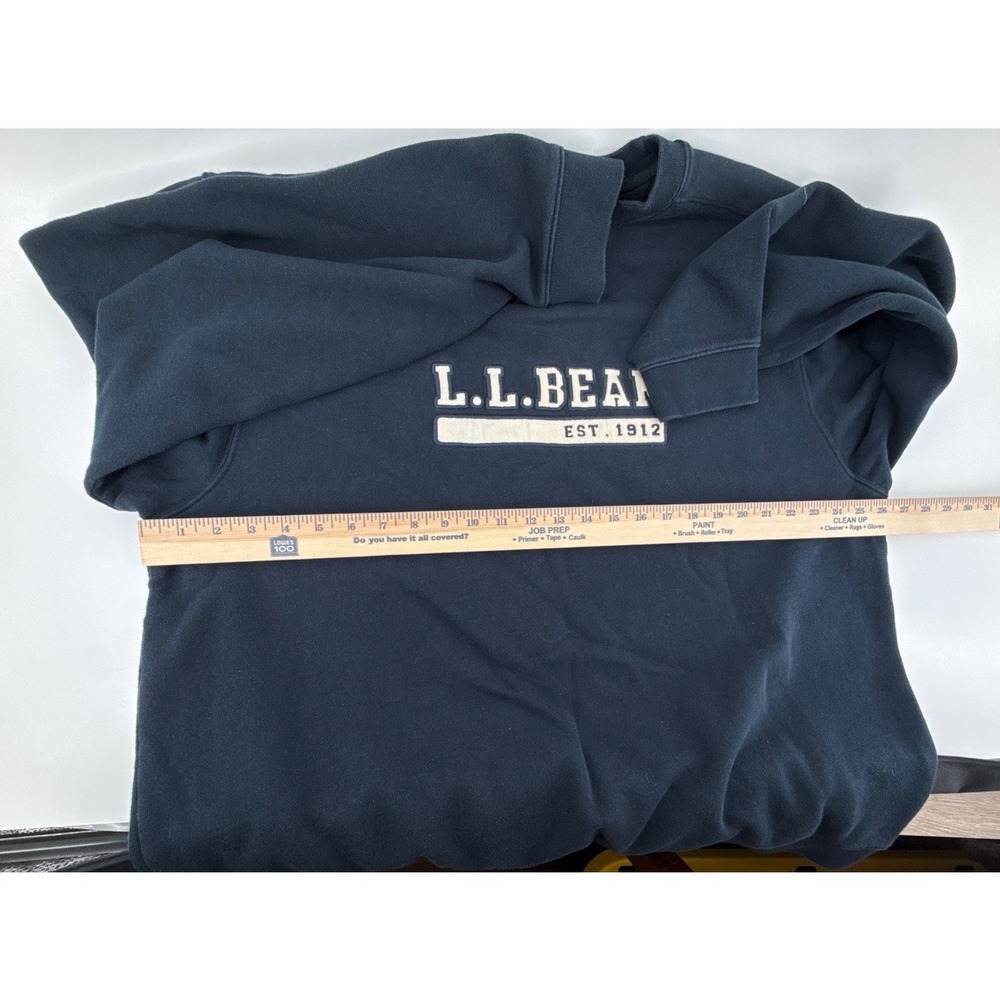 Vintage L.L. Bean 1912 Spell Out Embroidered Logo Crewneck Sweatshirt XL Navy